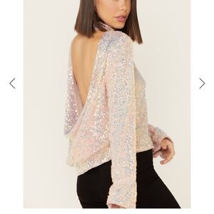 FREE PEOPLE WOMEN'S MOONSTRUCK OPEN BACK TOP